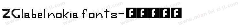 ZGlabel nokia fonts字体转换